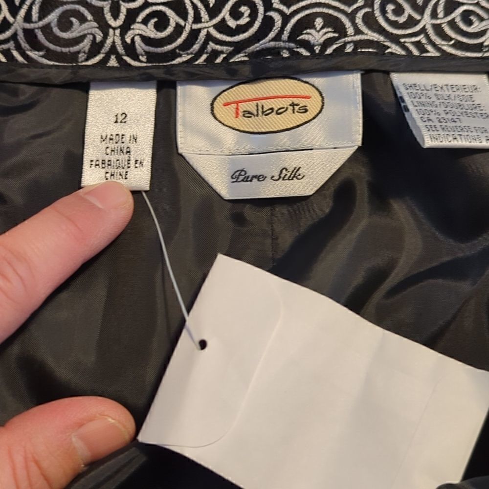 Vintage Talbots Silk Pants Size 12 NWT - Picture 6 of 11